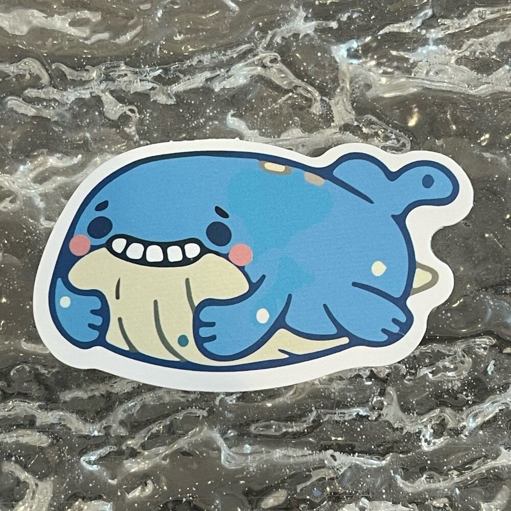 5/$10 Waterproof Vinyl Sticker Pokémon Wailmer Chibi
